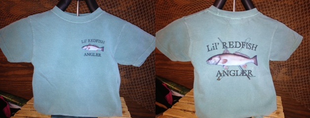 kid-size shirt with fish design