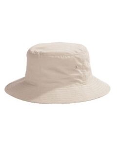 White bucket hat