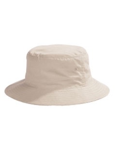 White bucket hat