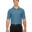 Mens embroidered blue polo shirt