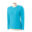 Ladies embroidered blue long sleeve tee