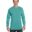 Embroidered green long sleeve t shirt