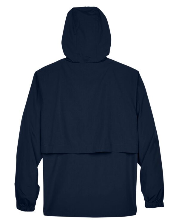 Navy Blue Color Sweater With Front Zipper Back