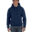 Mens great lakes embroidered navy blue hood